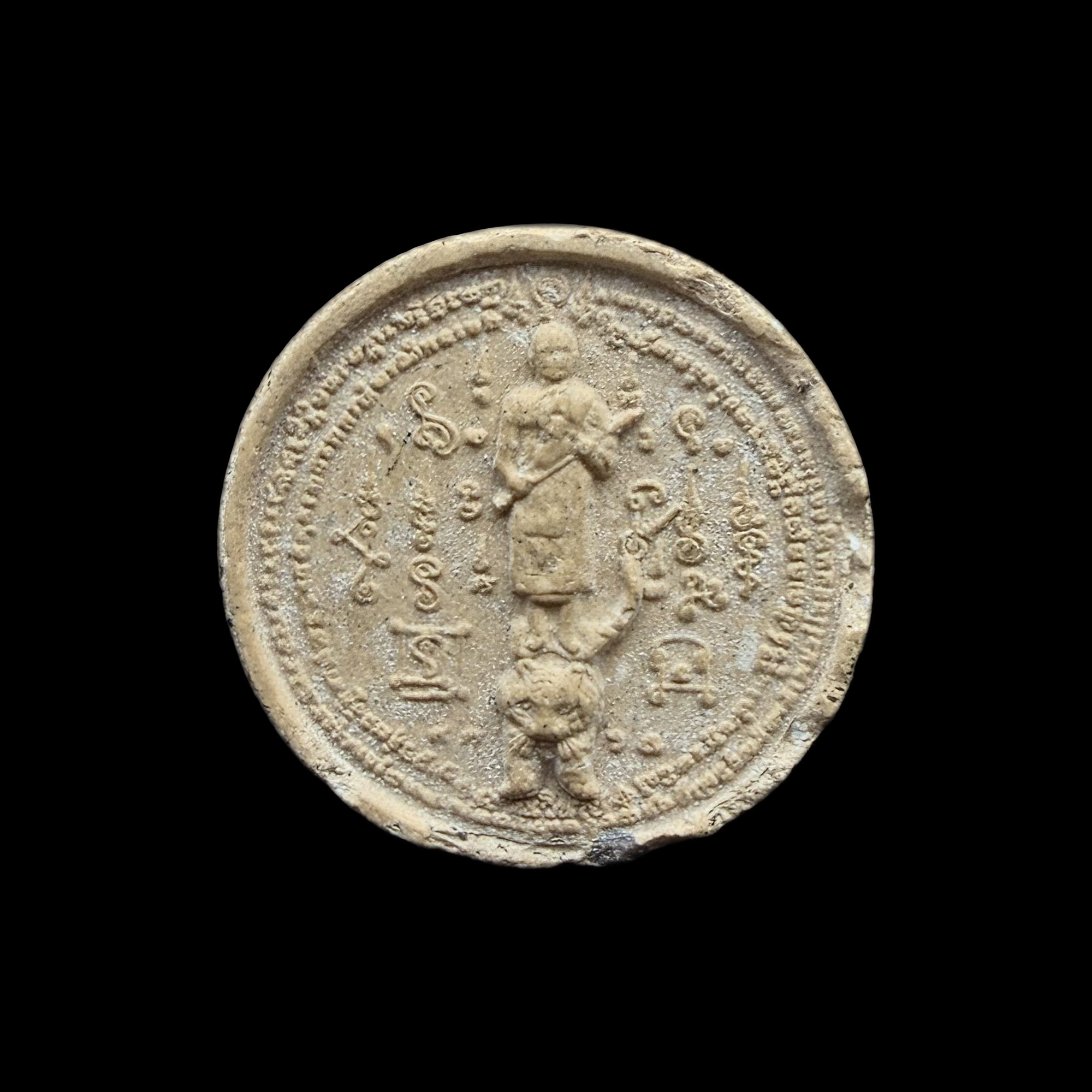 Thao Wessuwan — Bronze-Tone Round Medallion, back view
