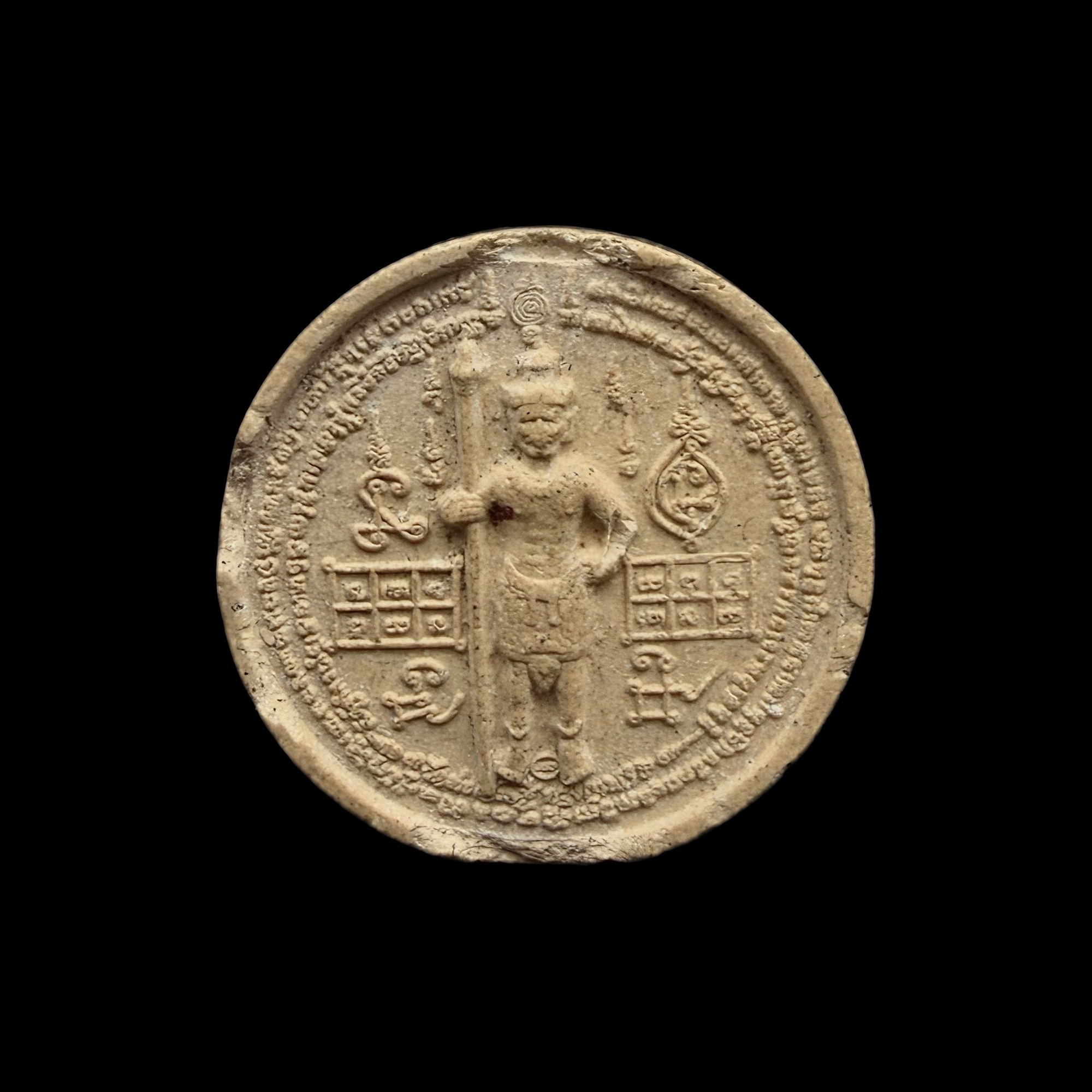 Thao Wessuwan — Bronze-Tone Round Medallion, front view