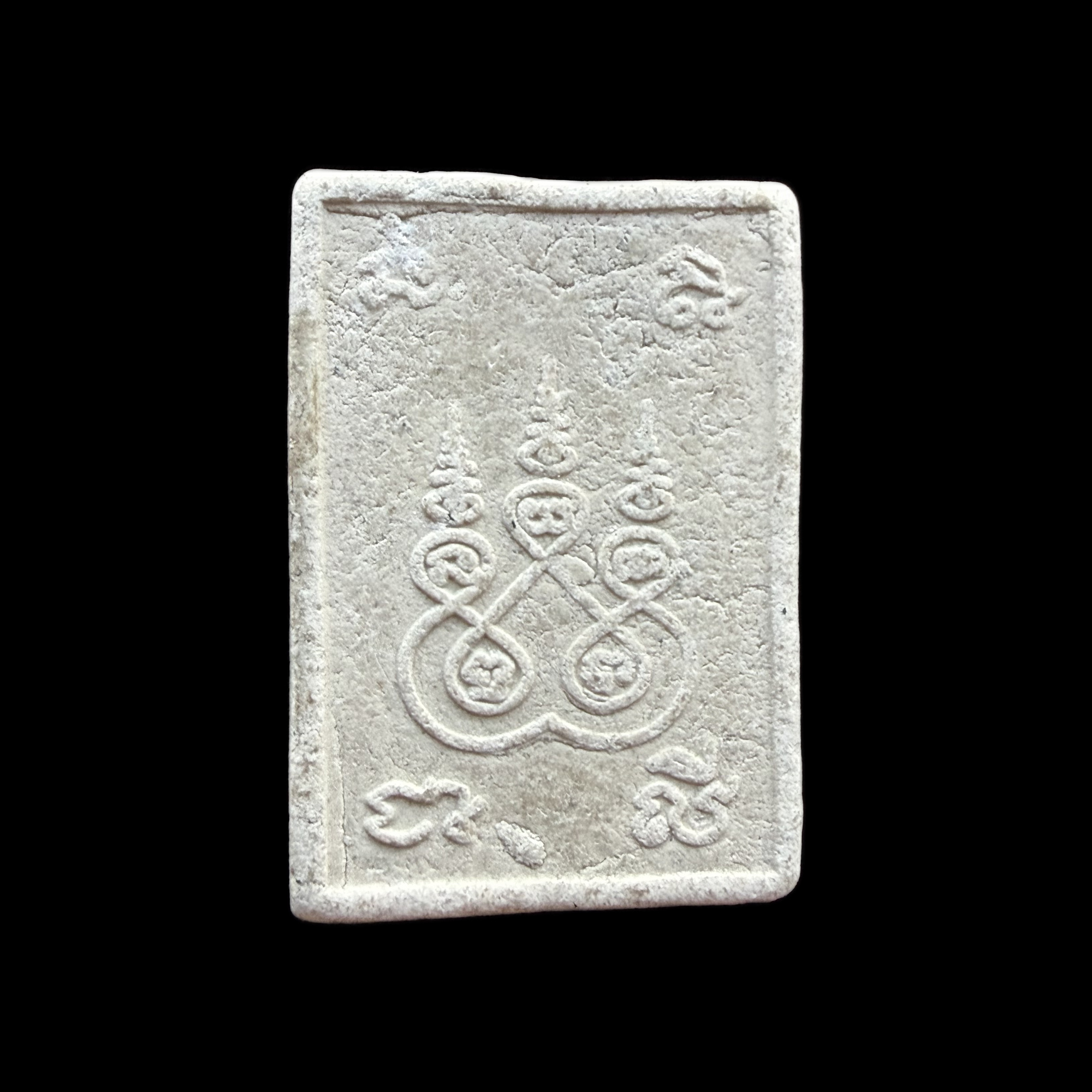 Chuchok — White Rectangular Standing Figure, back view