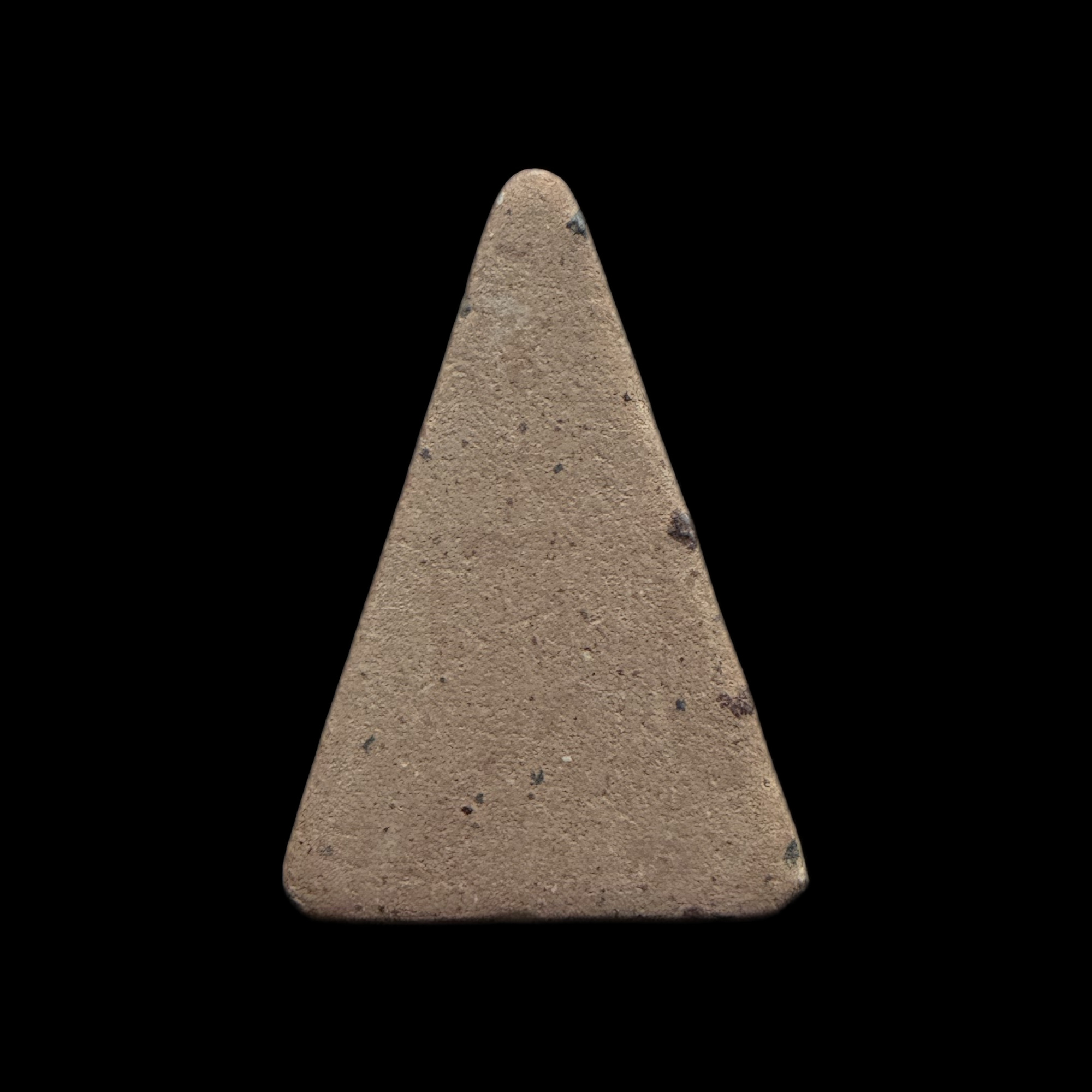 Sukhothai Buddha — Brown Triangular Form, back view