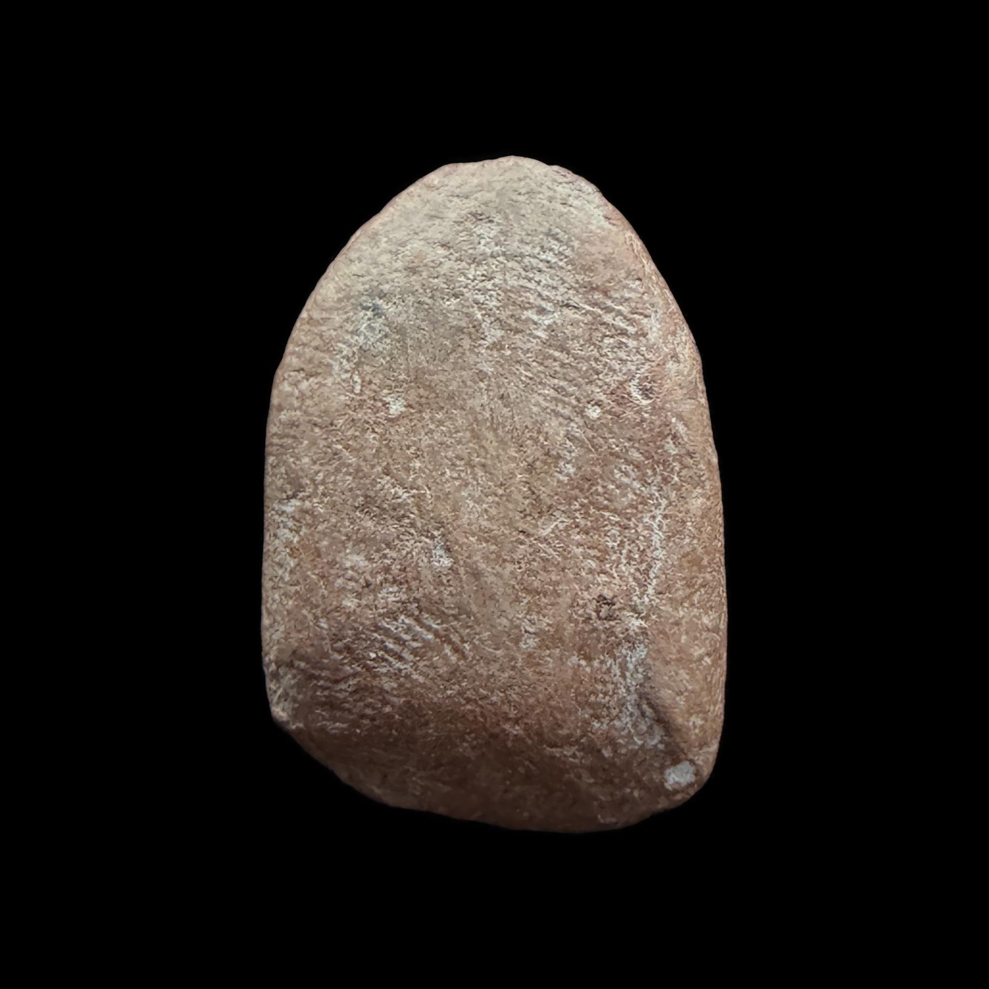 Phra Rod — Brown Arched Ancient-Style Relief, back view